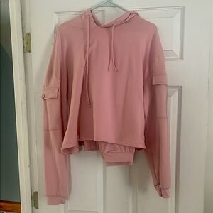 Pink Hooded Sweat-set